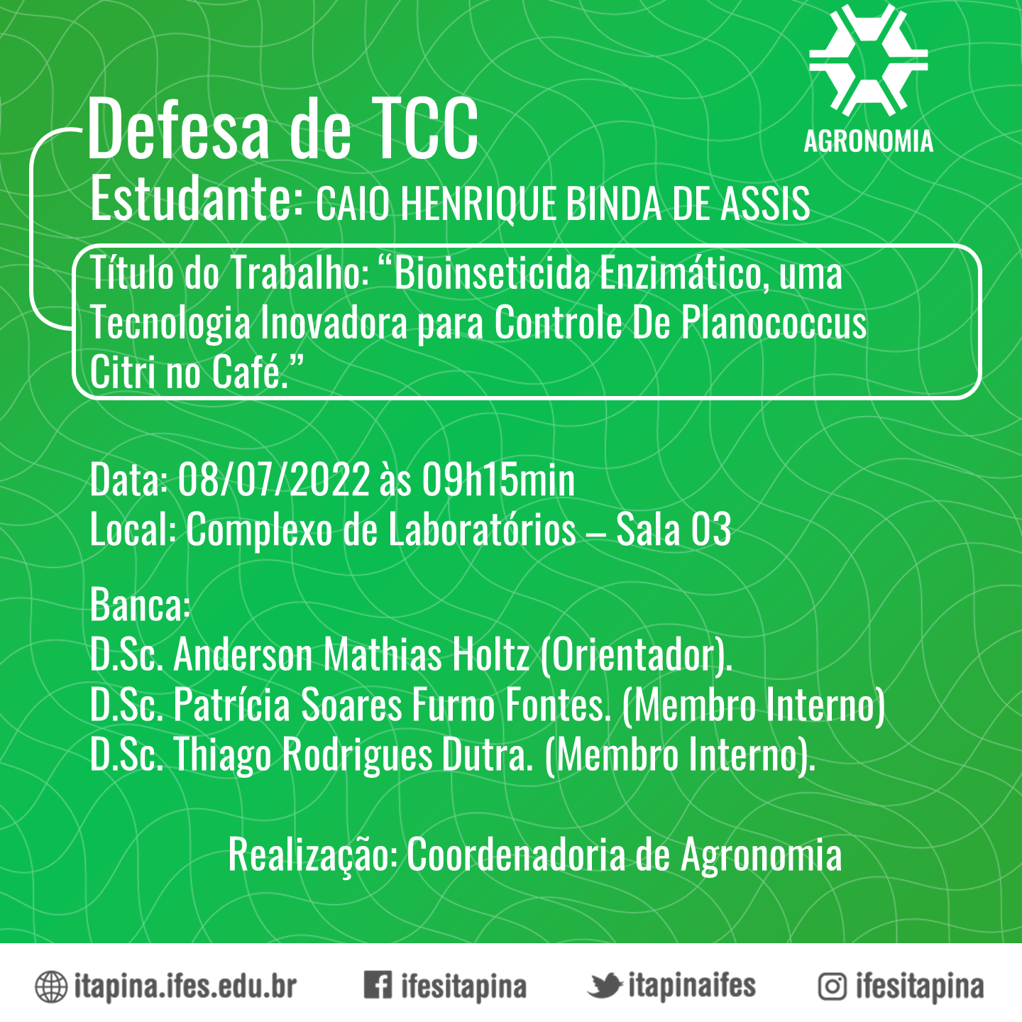 CCSE ITAPINA 107 2020 TCC AGRONOMIA CAIO HENRIQUE