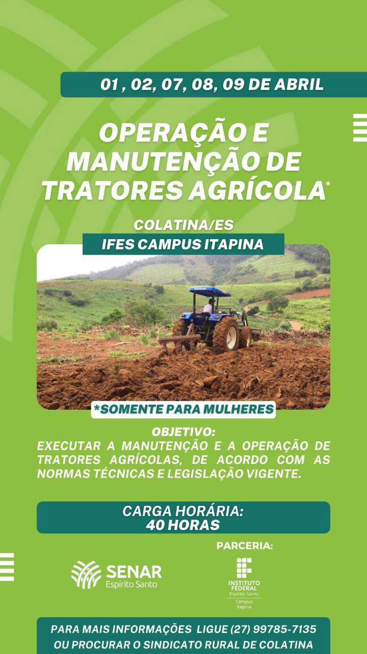 2022 Curso Operacao e Manutencao de Tratores Agricolas 01