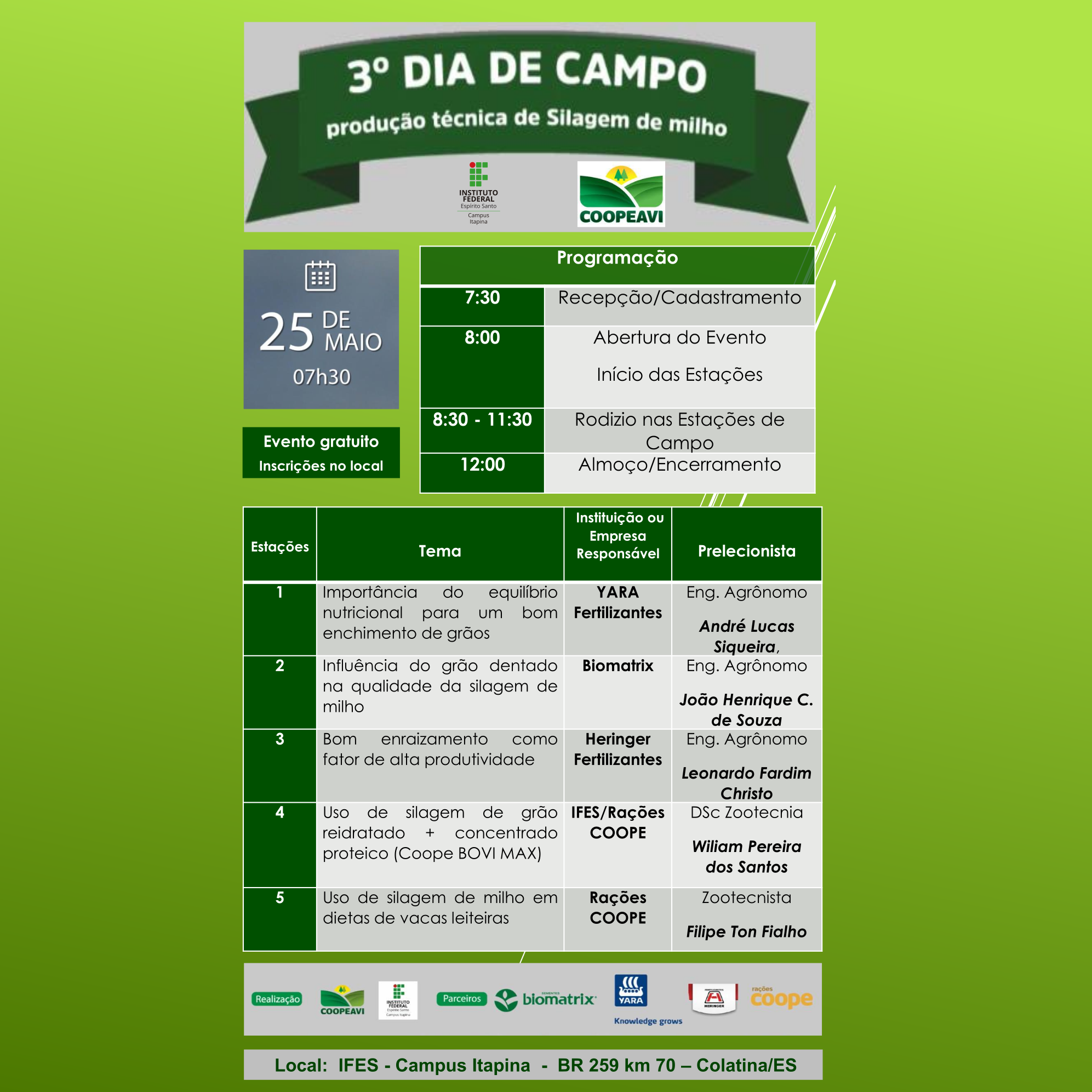 III Dia de Campo Ifes Midias Sociais