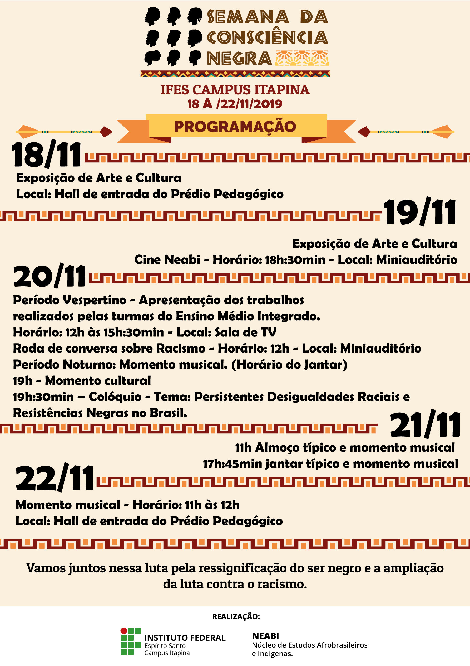 Programacao Neabi 2019